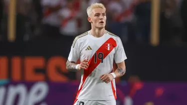 Oliver Sonne debutó con la camiseta de Perú el pasado mes de marzo / Foto: Andina