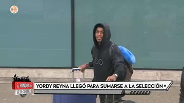 Yordy Reyna llegó a Lima para sumarse a la selección peruana