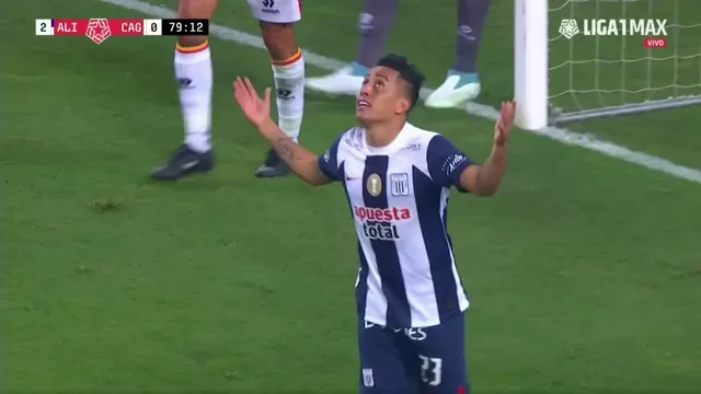 Alianza Lima vs. Atlético Grau: Christian Cueva y el palo que ahogó su grito de gol