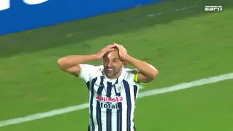 Alianza Lima vs. Colo Colo: Hernán Barcos marcó el 1-0, pero fue anulado por fuera de juego