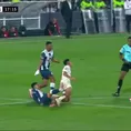 Alianza Lima vs. Universitario: Jairo Concha fue amonestado por fuerte falta a Piero Quispe