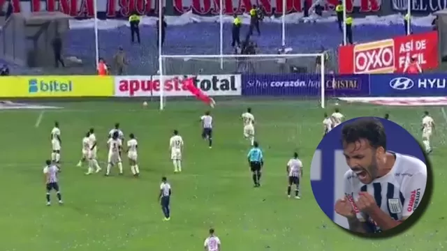 Alianza Lima vs. Universitario: Tiro libre de Sebastián Rodríguez chocó en el palo