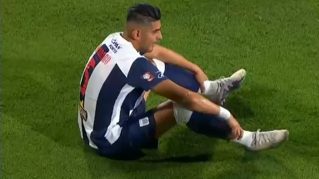 Alianza Lima vs. UTC: Carlos Zambrano salió lesionado a los 8&#39;