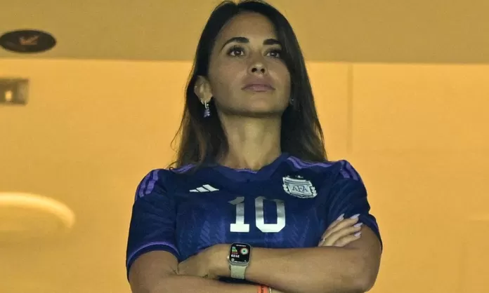 Antonela Roccuzzo Vivió Un Incómodo Momento Con Un Hincha Mexicano En Qatar América Deportes