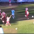 Árbitro le hizo &#39;cortina&#39; a defensor y permitió que volante se luzca con un golazo