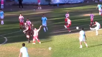 Árbitro le hizo 'cortina' a defensor y permitió que volante se luzca con un golazo