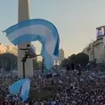 Argentina campeón mundial: La espectacular toma de un drone del festejo en el Obelisco