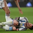 Argentina vs. Panamá: Lionel Messi recibió terrible y se pensó lo peor