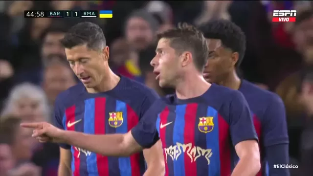 Barcelona vs. Real Madrid: Sergi Roberto anotó el 1-1 para los culés en el superclásico
