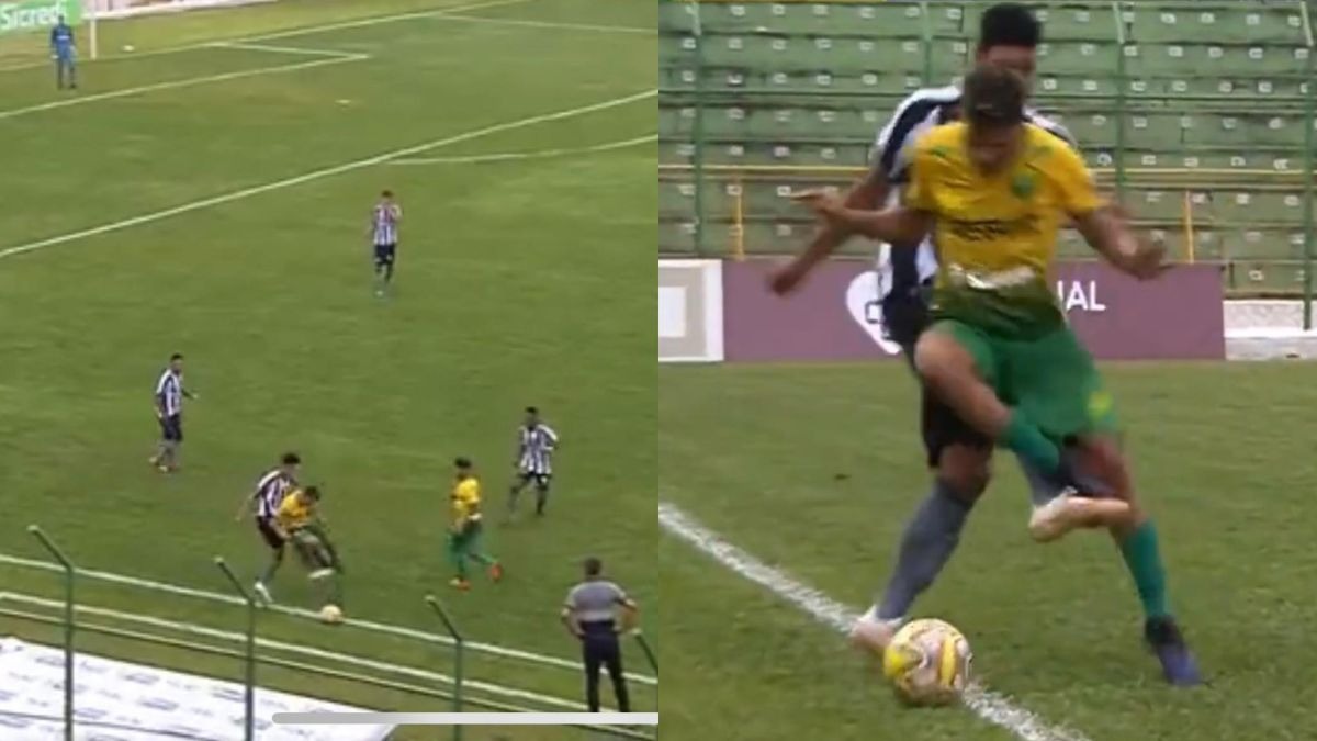 Terrible patada en el Botafogo vs. Cuiabá. | Video: América Televisión