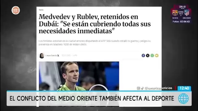 El conflicto del Medio Oriente también afecta al deporte mundial y a sus representantes. | AD
