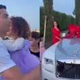 Cristiano y su reacción al ver el Rolls-Royce que le regaló Georgina Rodríguez