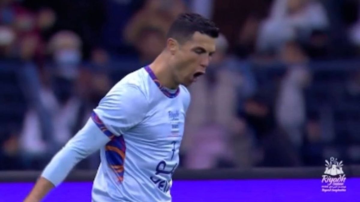 Cristiano Ronaldo marcó a los 34'. | Video: @RiyadhSeason