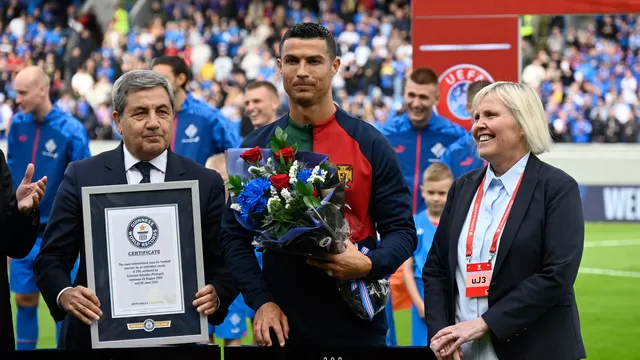 Cristiano Ronaldo recibió el reconocimiento de Récords Guinness