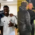 Cristiano Ronaldo visitó el entrenamiento del Real Madrid en Riad