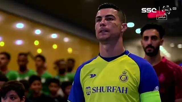 Cristiano Ronaldo y la arenga en árabe previo a su debut con el Al-Nassr