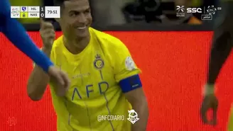 Cristiano Ronaldo sufrió en la goleada de su equipo ante el Al-Hilal. | Video: RSL