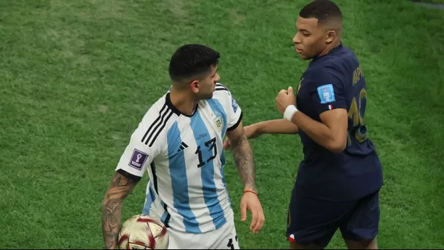 Video inédito: 'Cuti' Romero le gritó en la cara el tercer gol de Argentina a Mbappé