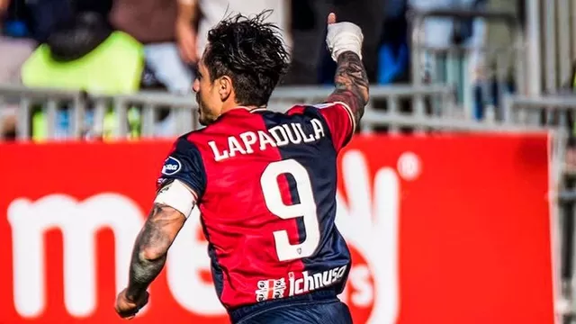 Gianluca Lapadula colocó el 1-0 para el Cagliari sobre el Brescia