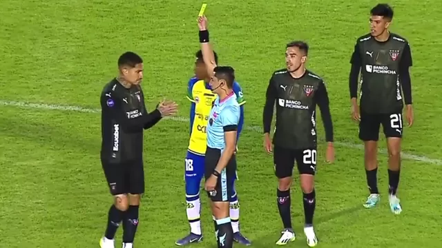LDU vs. Gualaceo: Paolo Guerrero recibió una tarjeta amarilla a los dos minutos que ingresó