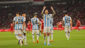 Leandro Paredes marcó un espectacular golazo ante Indonesia