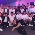 Lionel Messi asistió a la fiesta de la Scaloneta con el buzo de la selección argentina