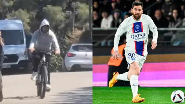 Lionel Messi está en Barcelona y dio un paseo en bicicleta