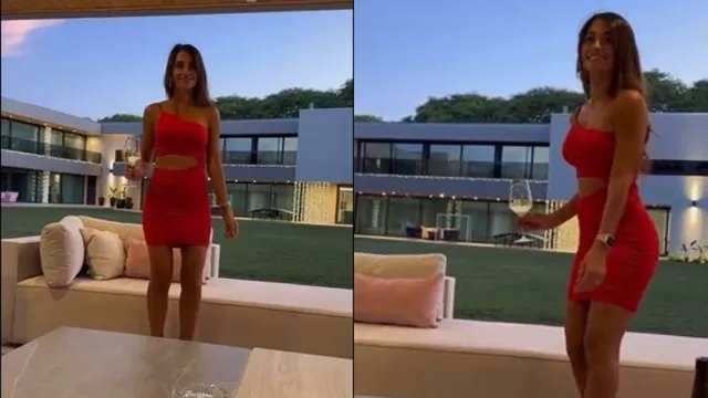 Messi grabó a Antonella bailando una cumbia dedicada a la Albiceleste