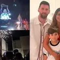 &quot;¡Dale campeón!&quot;: Hinchas recibieron la Navidad afuera de la casa de Messi