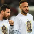 Messi, Neymar y PSG le rindieron homenaje a Pelé en el Parque de los Príncipes