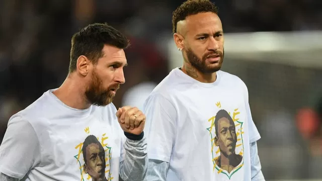 Messi, Neymar y PSG le rindieron homenaje a Pelé en el Parque de los Príncipes