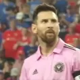 Lionel Messi y una mirada desafiante tras anotar de penal ante un estadio en contra