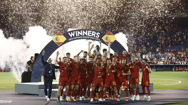 España campeón de la Nations League. | Foto: AFP/Video: ESPN