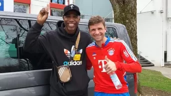 Luis 'Cuto' Guadalupe registró en video su encuentro con Thomas Müller