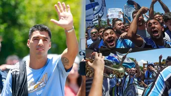 Luis Suárez llegó a Brasil e hinchas de Gremio le dieron una gran bienvenida