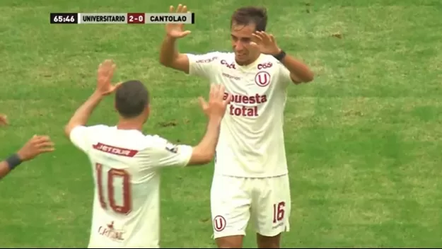 Martín Pérez Guedes anotó su primer gol con Universitario: 2-0 contra Cantolao