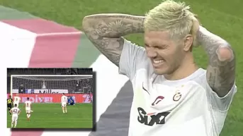 Mauro Icardi quiso imitar el penal de Messi y Suárez, pero hizo el ridículo