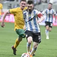 Messi y una genialidad: Burló así la marca de tres australianos