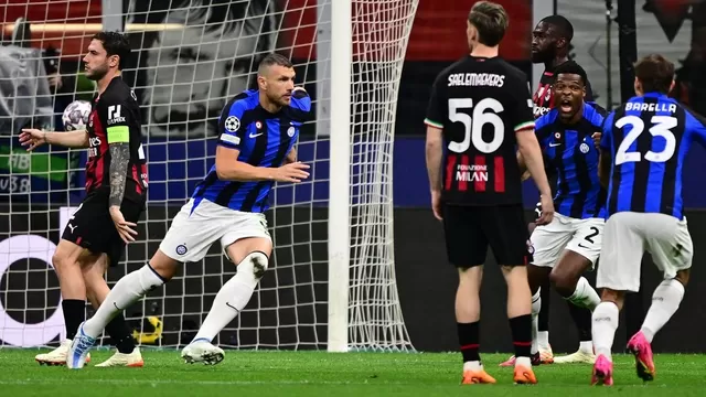 Milan vs. Inter: Zurdazo y gol de Edin Dzeko para el 1-0
