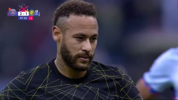 Neymar desperdició penal en el París Saint-Germain vs. Riyadh