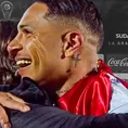 Paolo Guerrero celebró la Copa Sudamericana con la bandera del Perú