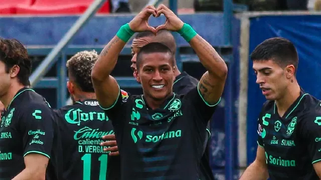Pedro Aquino anotó su primer gol con Santos Laguna en triunfo 2-0 sobre San Luis