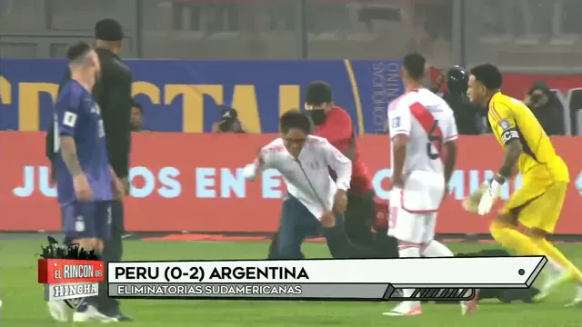 Pedro Gallese fue uno de los que detuvo al invasor en el partido. | Video: Perú21