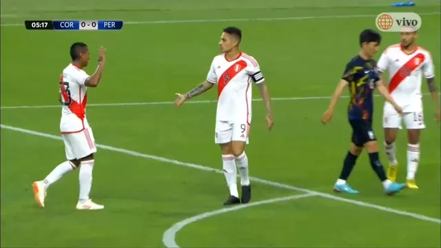 Perú vs. Corea del Sur: Paolo Guerrero casi marca así el 1-0