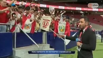  Perú vs. Marruecos: Hinchas arman la fiesta en el estadio del Atlético de Madrid