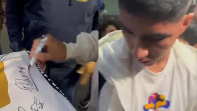 Piero Quispe firmó así su primera camiseta de Pumas