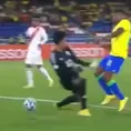 ¿Qué pasó? Este fue el blooper de Sebastián Amasifuén en el segundo gol de Brasil