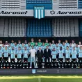 Racing y el &#39;backstage&#39; de su foto oficial con Paolo Guerrero y Catriel Cabellos