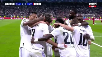 Real Madrid vs. Liverpool: Benzema colocó el 1-0 y aumentó ventaja para avanzar a cuartos de Champions