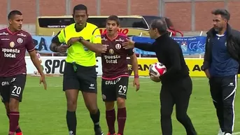 ¡Roja! Técnico Fabián Bustos fue expulsado del encuentro entre Universitario vs. ADT